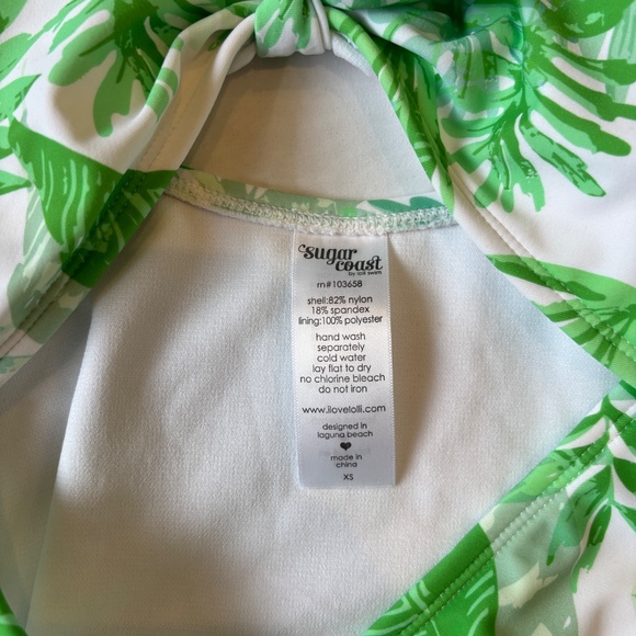 Sugar Coast by Lolli Swim One-Piece Swimsuit – Tropical Leaf Print – Size XS – - Picture 3 of 8